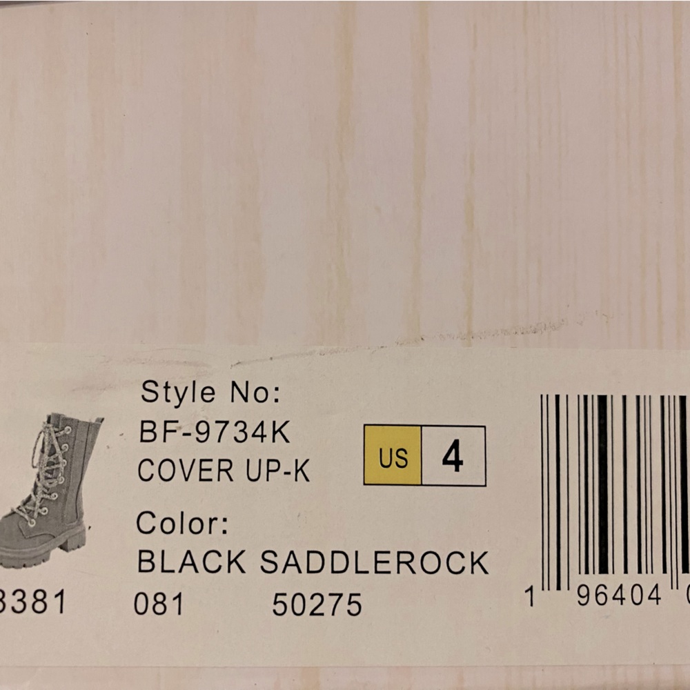 Blowfish Black Saddlerock Boots Youth Sz 4 - Picture 5 of 6